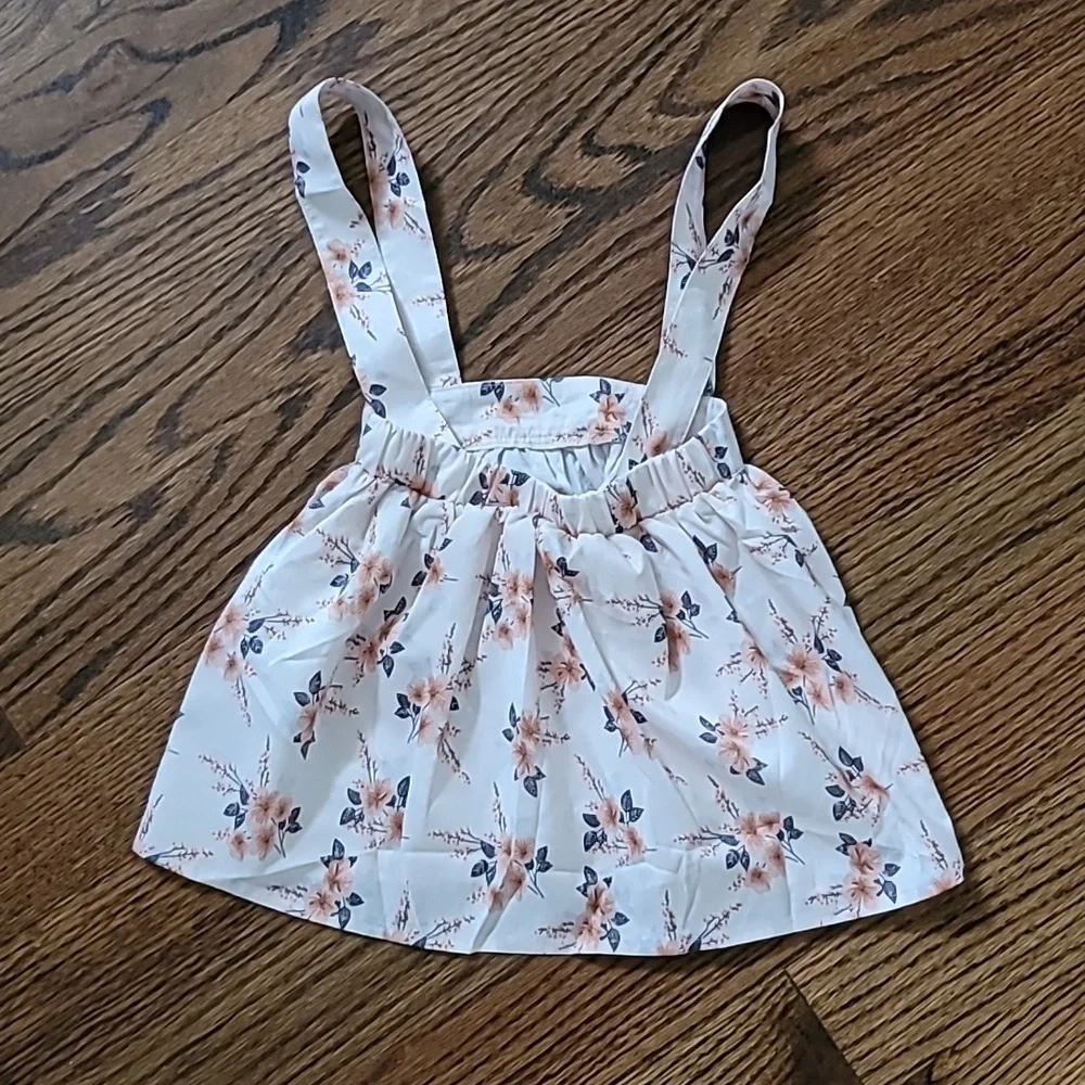 Floral suspender skirt - Picture 4 of 4